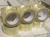 Ca. 10x dozen a 36 rollen plakband lowe noise, transparant - afbeelding 4 van  5