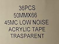Ca. 10x dozen a 36 rollen plakband lowe noise, transparant - afbeelding 5 van  5