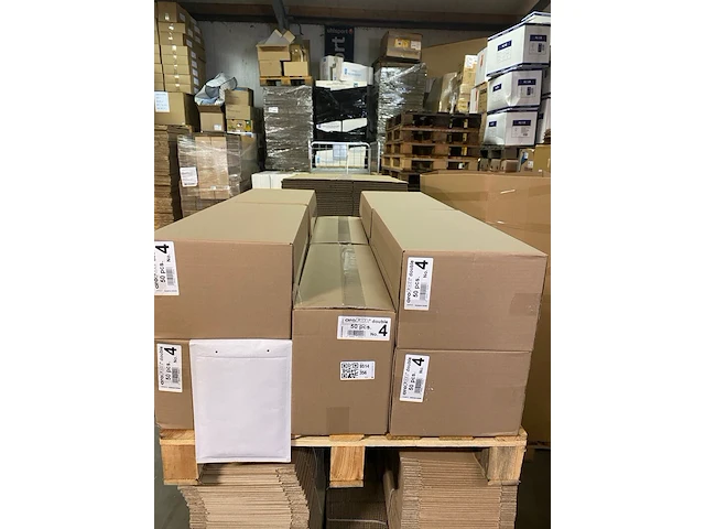 Ca. 10x dozen a 50 stuks verzendenveloppen, wit - afbeelding 2 van  5