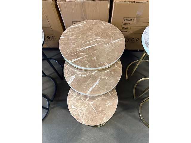 Ca. 10x driedelige bijzettafel - afbeelding 4 van  12