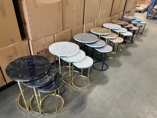 Ca. 10x driedelige bijzettafel - afbeelding 1 van  12