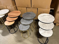 Ca. 10x driedelige bijzettafel - afbeelding 5 van  12