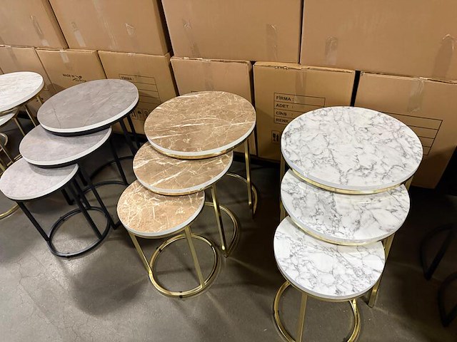 Ca. 10x driedelige bijzettafel - afbeelding 6 van  12