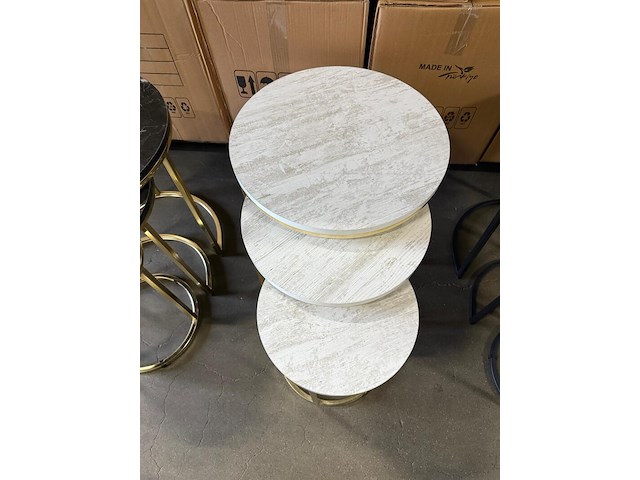 Ca. 10x driedelige bijzettafel - afbeelding 9 van  12