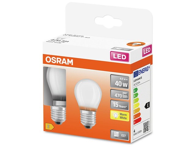 Ca. 10x e27 led lamp, osram, 4w 2700k - afbeelding 1 van  2