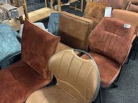 Ca. 10x eetkamerstoelen, cognac - afbeelding 5 van  7