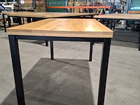 Ca. 10x eiken horeca/ kantine tafels - afbeelding 4 van  9