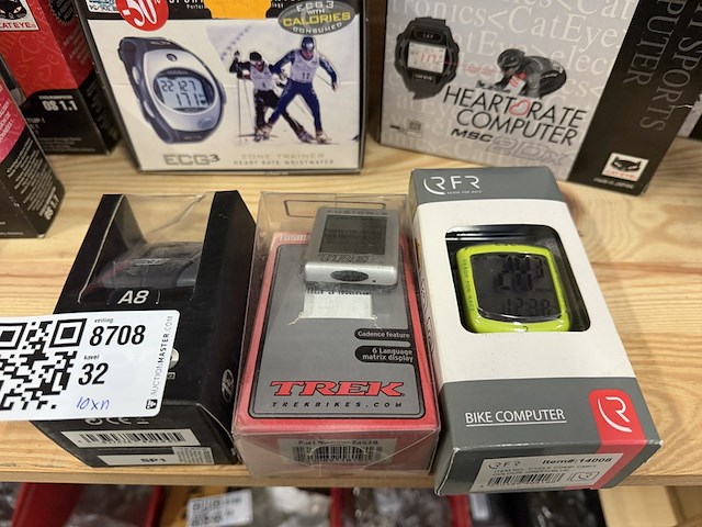 Ca. 10x fietscomputer, sporthorloge, fitnesshorloge, cateye, trek - afbeelding 9 van  10