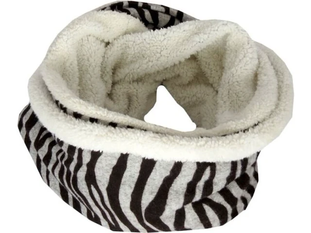 Ca. 10x fleece col sjaal dames, diverse prints, 28 x 75 cm - afbeelding 4 van  5
