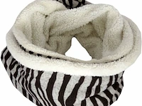 Ca. 10x fleece col sjaal dames, diverse prints, 28 x 75 cm - afbeelding 4 van  5