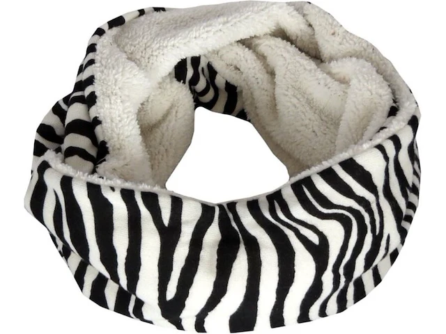 Ca. 10x fleece col sjaal dames, diverse prints, 28 x 75 cm - afbeelding 3 van  3