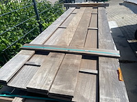 Ca. 10x guyana ipé planken geschaafd, 21x145mm, lengte 305cm - afbeelding 1 van  3