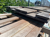 Ca. 10x guyana ipé planken geschaafd, 21x145mm, lengte 305cm - afbeelding 3 van  3