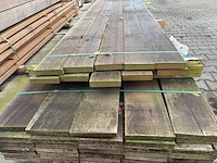 Ca. 10x guyana teak planken fijnbezaagd, 33x158mm, lengte 275cm - afbeelding 3 van  3