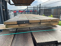 Ca. 10x guyana teak planken fijnbezaagd, 33x158mm, lengte 275cm - afbeelding 3 van  3