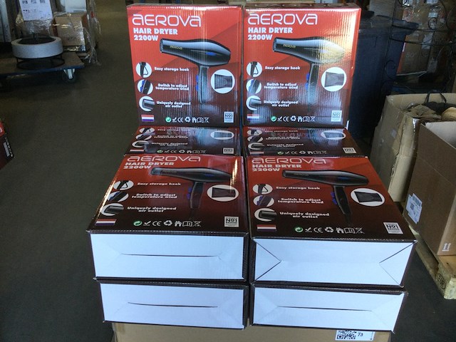 Ca. 10x haardroger 2200 watt, aerova, zwart - afbeelding 1 van  3