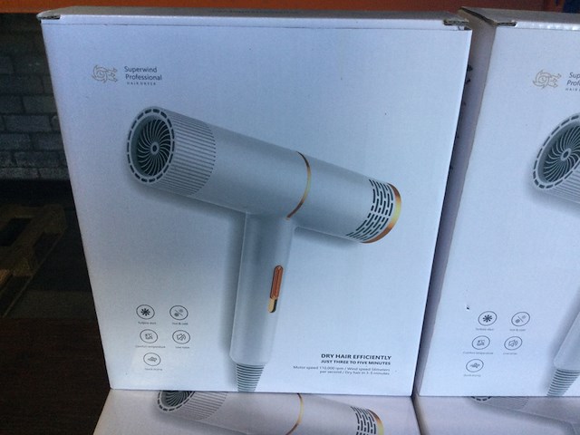 Ca. 10x haardroger superwind professional, haardroger, zwart - afbeelding 2 van  5
