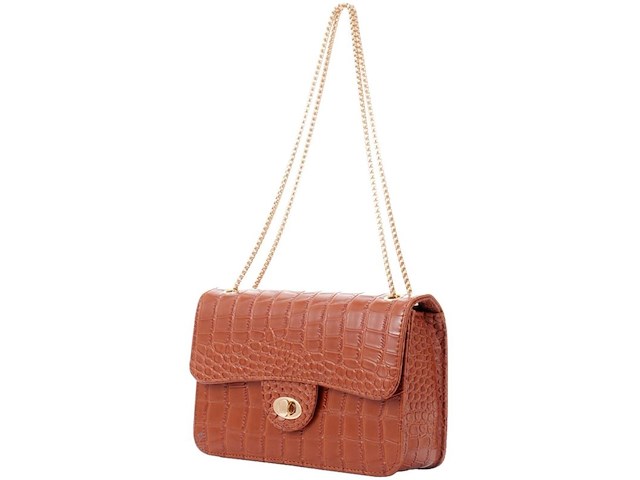 Ca. 10x handtas cocodrillo, amaron - afbeelding 2 van  3