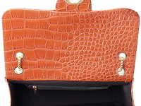 Ca. 10x handtas cocodrillo, amaron - afbeelding 3 van  3
