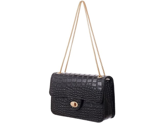 Ca. 10x handtas cocodrillo, negro - afbeelding 2 van  3