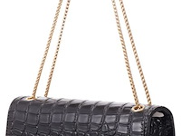 Ca. 10x handtas cocodrillo, negro - afbeelding 2 van  3