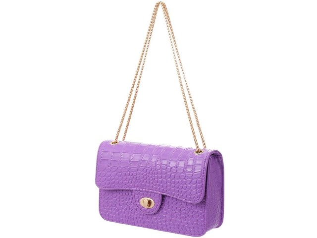 Ca. 10x handtas cocodrillo, purpura - afbeelding 2 van  3