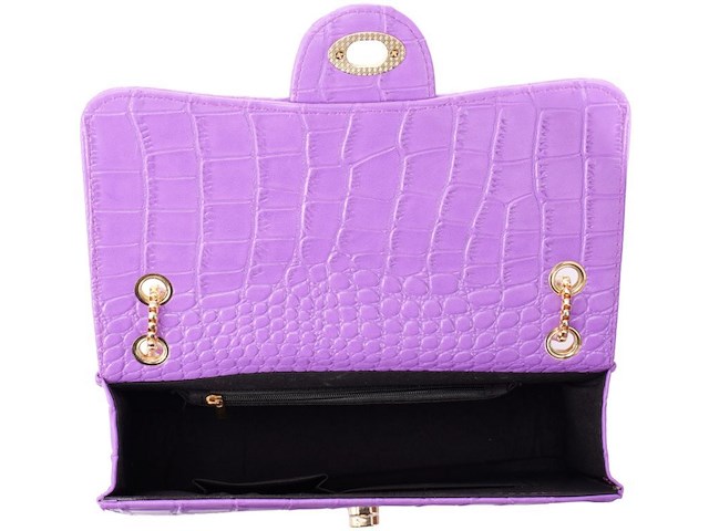 Ca. 10x handtas cocodrillo, purpura - afbeelding 3 van  3