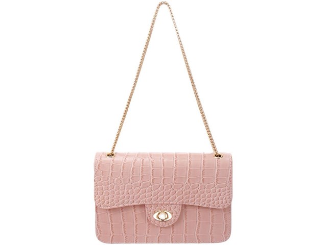 Ca. 10x handtas cocodrillo, rosa - afbeelding 1 van  3