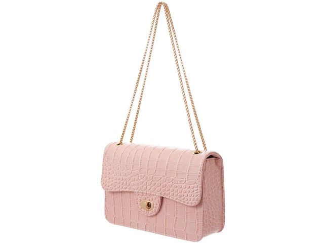 Ca. 10x handtas cocodrillo, rosa - afbeelding 2 van  3