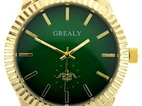 Ca. 10x horloge grealy, emerald&gold - afbeelding 1 van  1