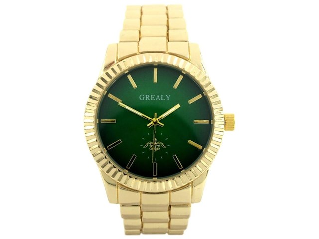 Ca. 10x horloge grealy, emerald&gold - afbeelding 1 van  1