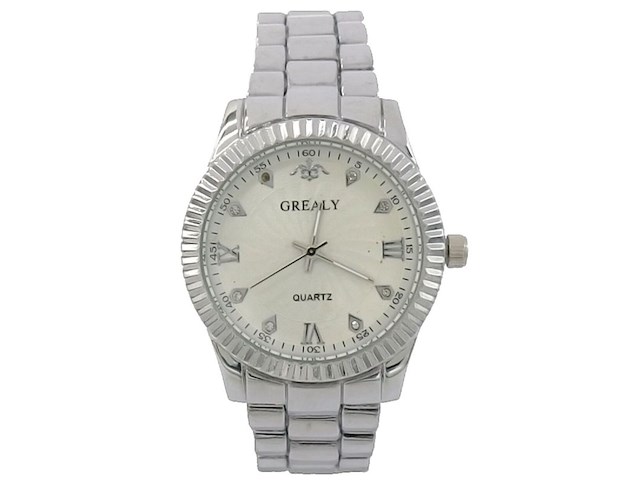 Ca. 10x horloge grealy, silver diamond - afbeelding 1 van  1