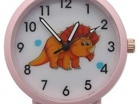 Ca. 10x horloge kids, pink dino - afbeelding 1 van  1