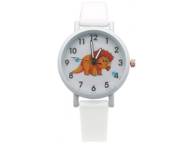 Ca. 10x horloge kids, white dino - afbeelding 1 van  1