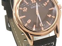 Ca. 10x horloge shiyida, blacktex - rose - afbeelding 1 van  1