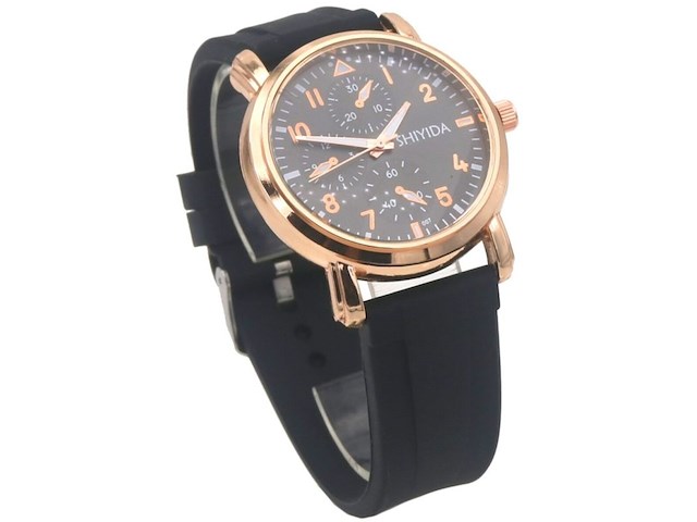 Ca. 10x horloge shiyida, rubber strap black - afbeelding 1 van  1