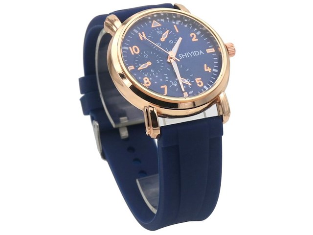 Ca. 10x horloge shiyida, rubber strap blue - afbeelding 1 van  1