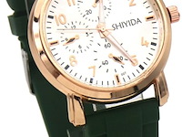 Ca. 10x horloge shiyida, rubber strap green - afbeelding 1 van  1