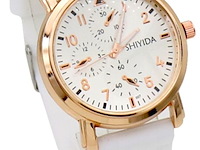 Ca. 10x horloge shiyida, rubber strap white - afbeelding 1 van  1