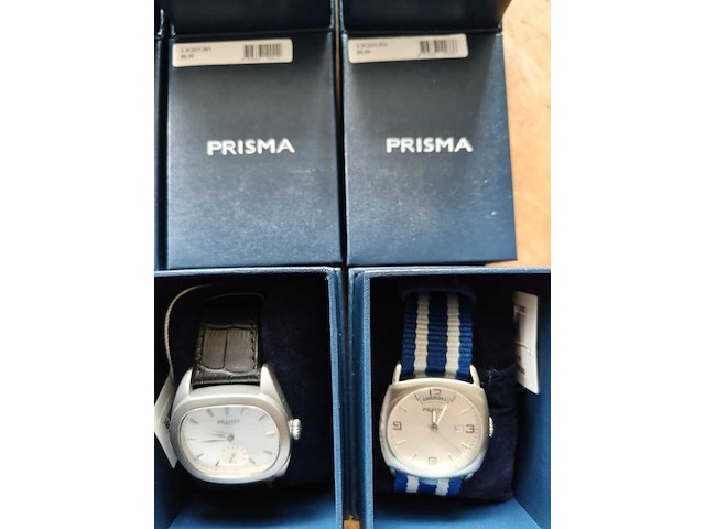 Ca. 10x horloges diverse modellen prisma - afbeelding 4 van  5