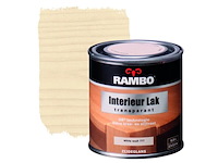 Ca. 10x interieur lak zijdeglans transparant, rambo, white wash, 250 ml - afbeelding 1 van  2