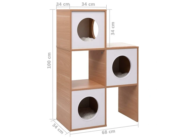 Ca. 10x kattenhotels, vida xl - afbeelding 1 van  8