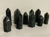 Ca. 10x labradoriet obelisk 6-zijdig - afbeelding 1 van  5