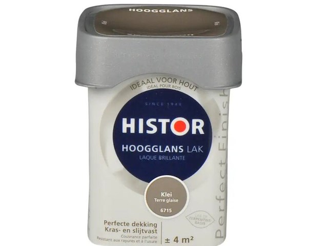 Ca. 10x lak hoogglans, histor, perfect finish, klei, 250 ml - afbeelding 2 van  2