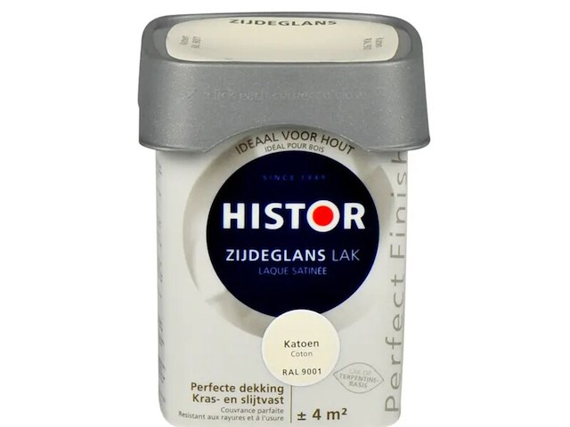 Ca. 10x lak zijdeglans histor, perfect finish, katoen, 250 ml - afbeelding 2 van  2