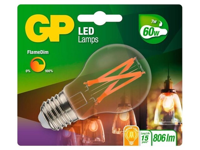 Ca. 10x lampen gp lighting, led classic fila fd, 7w e27 - afbeelding 1 van  2