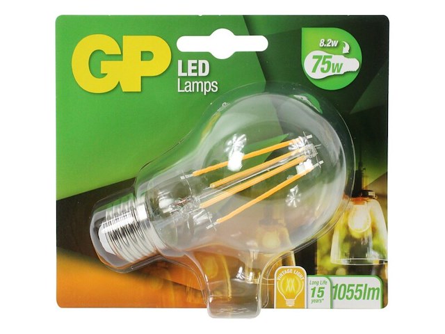 Ca. 10x led lamp, gp lighting, klassiek fila, 8.2w e27 - afbeelding 1 van  2