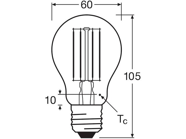Ca. 10x led lamp, osram, e27 peer, warm wit, 7.8w - afbeelding 3 van  3