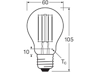 Ca. 10x led lamp, osram, e27 peer, warm wit, 7.8w - afbeelding 3 van  3