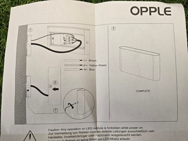 Ca. 10x led wall lucia buiten- binnen verlichting opple, 71500006500, wit - afbeelding 2 van  10